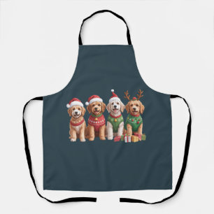Hund Weihnachten Goldendoodle Weihnachten Hunde Li Schürze
