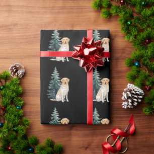 Hund Weihnachtsbaum Party Hunde Liebhaber Xmas Geschenkpapier