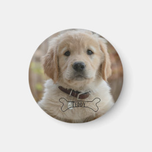 HUND WELPE FOTO NAME BONE BESTER HUND MUTTER VATER MAGNET
