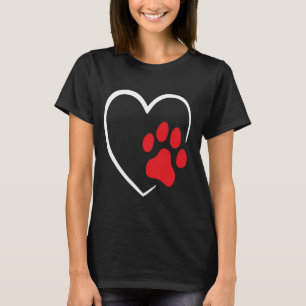 Hund Welpe Herz Tier Hund lustiger Hundefreund T-Shirt