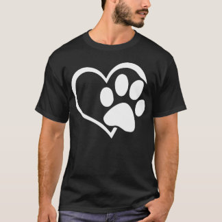 Hund Welpe I Liebe Hunde PW Print Heart Familie Fr T-Shirt