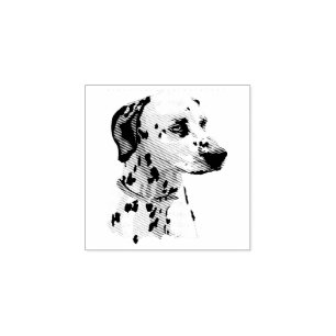 Hund Welpe Niedlicher Baby Dalmatiner Gummistempel