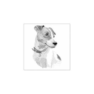 Hund Welpe Süßestes Baby Jack Russell Gummistempel