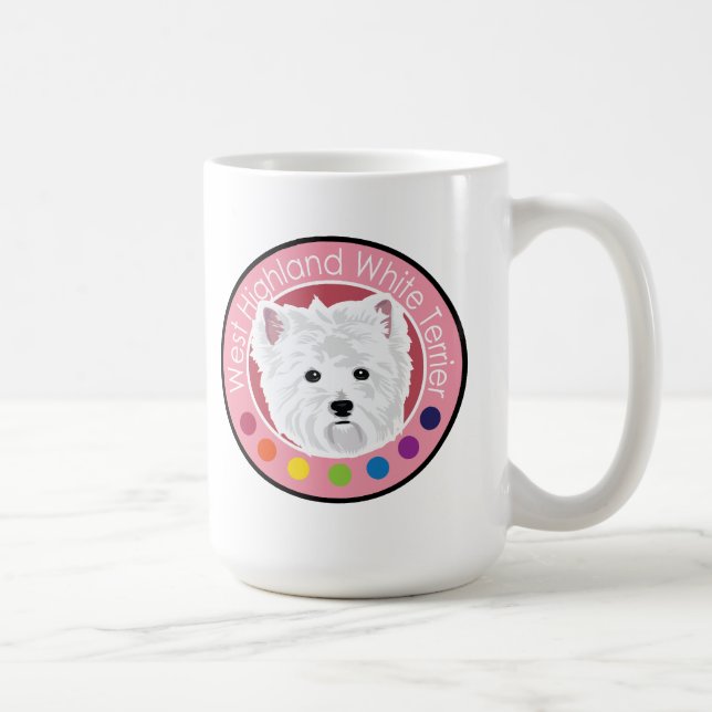 Hund West Hochland Weiße Terrier Kaffeetasse (Rechts)
