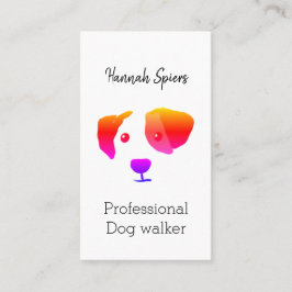 Hund zu Fuß / Hunde-Groomer-Visitenkarte Visitenkarte