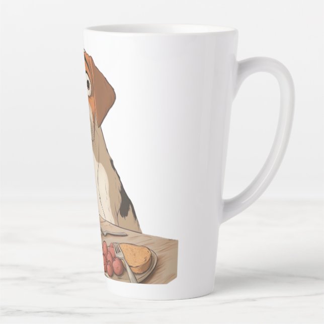 Hund zum Frühstück Milchtasse (Rechts)