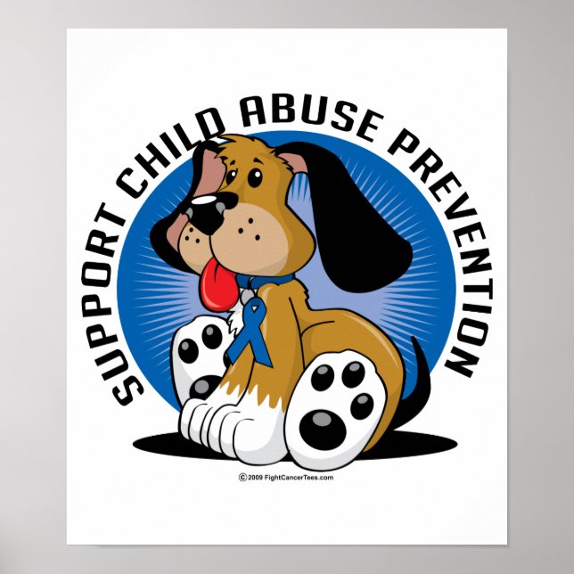 Hund zur Verhinderung von Kindesmissbrauch Poster (Vorne)