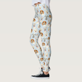 Hündchen-Aquarell-Muster Leggings