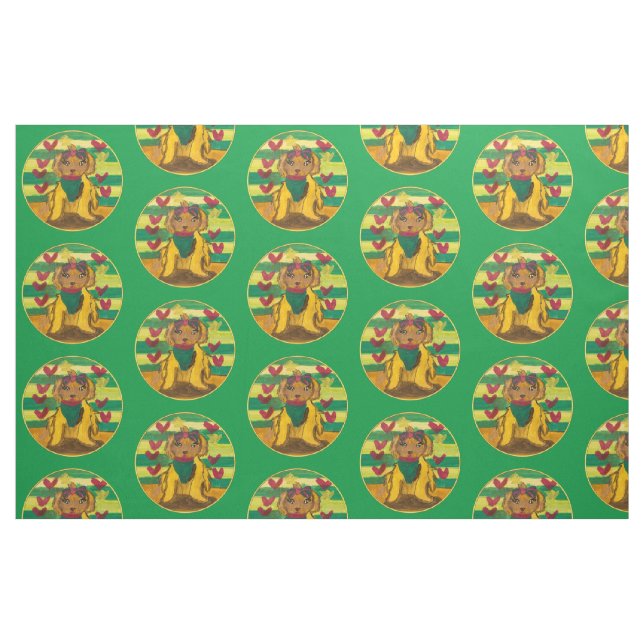 Hündchen "Kunst von Kindern" Stoff (Fat Quarter (45,7 x 55,9 cm))