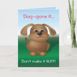 Hündchen-Valentinsgruß Feiertagskarte