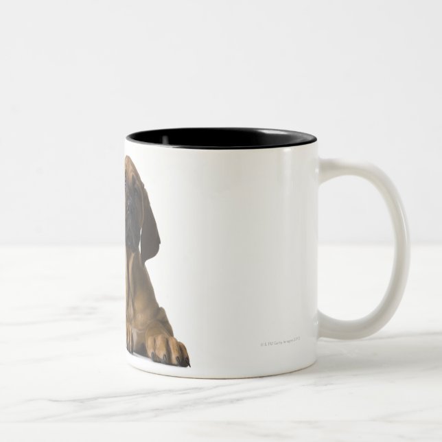 Hündchen Zweifarbige Tasse (Rechts)