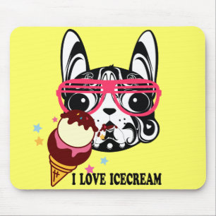 Hündchenhundeeiscreme sunglass mousepad
