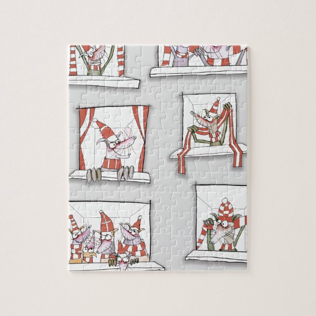 Hündchenmatch-Tagesrottöne (Vertikal)