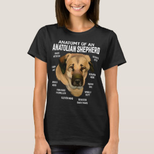 Hunde 365 Anatomie eines anatolischen Schäferhund T-Shirt