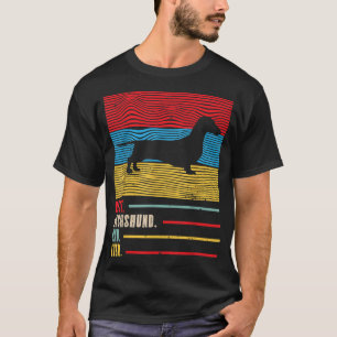 Hunde 365 Beste Dackel Vater je Retro Dog Geschenk T-Shirt