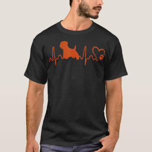 Hunde 365 Heartbeat Westie Hund Animal Rescue T-Shirt