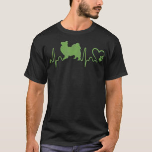 Hunde 365 Herzschlag Papillon Hund Tierrettung Leb T-Shirt