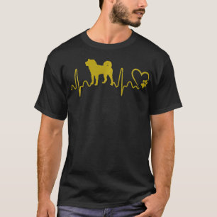 Hunde 365 Herzschlag Shiba Inu Hund Tierrettung Le T-Shirt