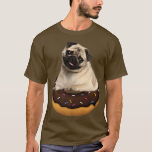 Hunde 365 Niedlicher Mops Donut Girls Dog Funny T-Shirt