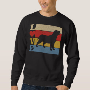 Hunde 365 Retro Liebe Labrador Retriever Dog Vinta Sweatshirt