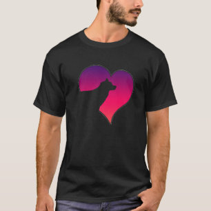 Hunde 365 Sibirischer Husky Hund Pink Heart Liebe T-Shirt