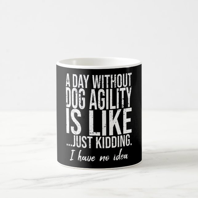 Hunde Agility Sportgeschenk Kaffeetasse (Mittel)