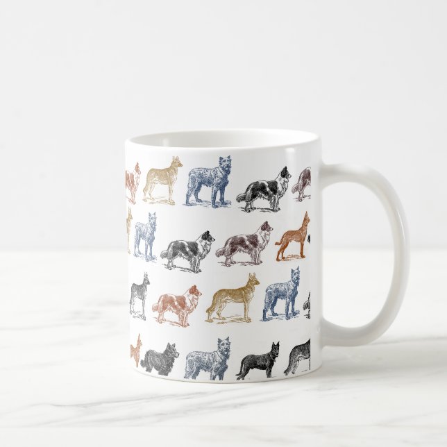 Hunde aller Arten Kaffeetasse (Rechts)