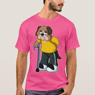 Hunde als Rentner mit Walhilfen T-Shirt