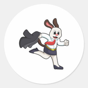 Hunde als Sekretär mit Rock Runder Aufkleber