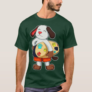 Hunde als Surfer mit Surfbrett T-Shirt