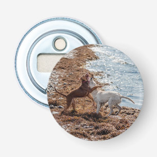 Hunde am Strand Flaschenöffner