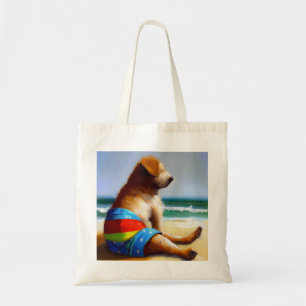 Hunde am Strand Tragetasche