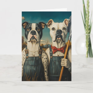 Hunde Ameriana Portrait Einladung