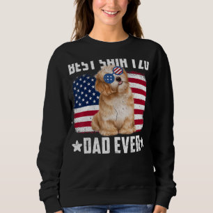 Hunde Amerikanische Flagge Bester Shih Tzu Vater j Sweatshirt