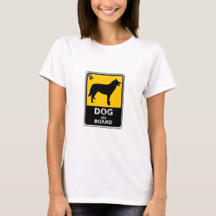 Hunde an Bord warnen, Hundeschutz Behalten, Hundes T-Shirt