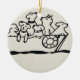 "Hunde auf dem Schiff" Ornament by Willowcatdesign (Vorne)