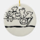 "Hunde auf dem Schiff" Ornament by Willowcatdesign (Hinten)