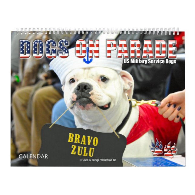 HUNDE AUF PARADE - Hunde des Militärdienstes der U Kalender (Titelbild)