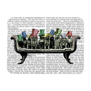 Hunde auf Sofa Magnet