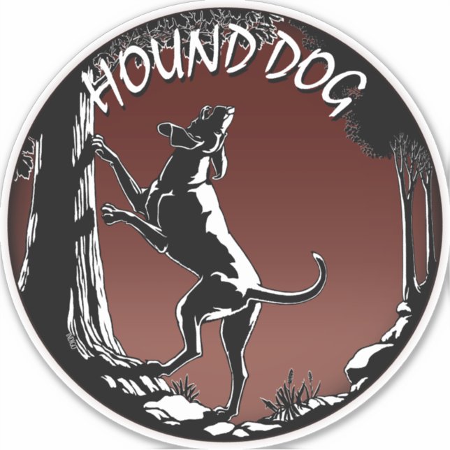 Hunde-Aufkleber für die gezielte Jagd auf Hunde-De Aufkleber (Vorderseite)
