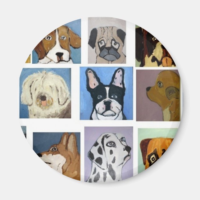 Hunde aus Ginsburg Magnet (Vorne)