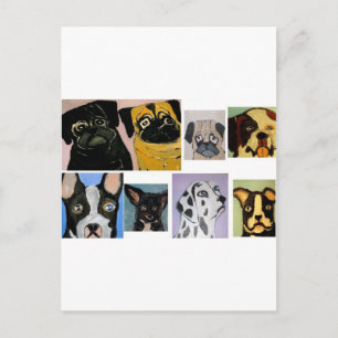 Hunde aus Ginsburg Postkarte
