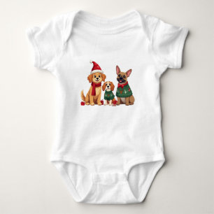 Hunde Baby Strampler