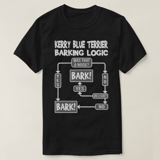 Hunde-Barking-Logik, lustiges Hundegeschenk, Funny T-Shirt (Design vorne)