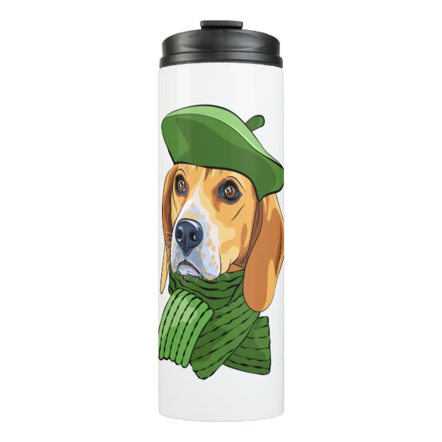 Hunde-Beagle Thermosbecher (Vorderseite)