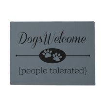 Hunde begrüßen - Leute zugelassene Tür-Matte