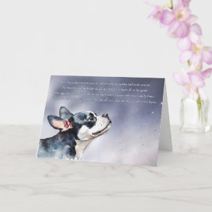 Hunde Beileid Beileidsbekundungen Boston Terrier S Karte
