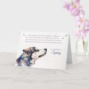 Hunde Beileid Beileidsbekundungen Personalisierter Karte