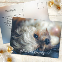 Hunde Beileid Postkarte
