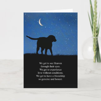 Hunde Beileid Spirituelle herzliche Worte Karte